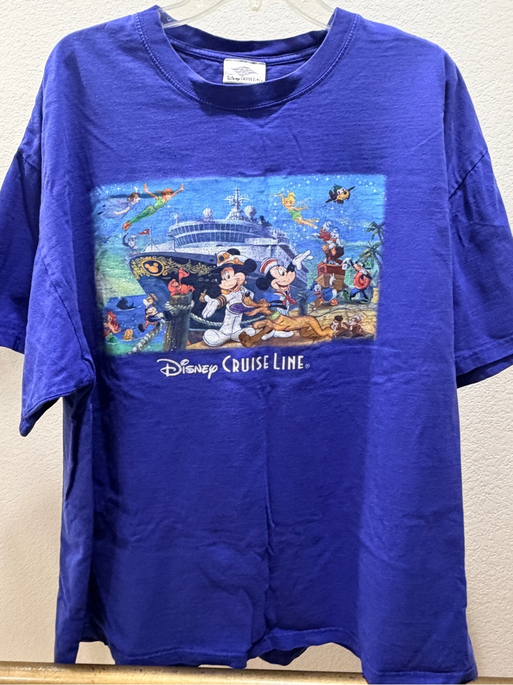 Vintage Y2K Disney Cruise Line Mickey & Friends T-Shirt 2XL XXL